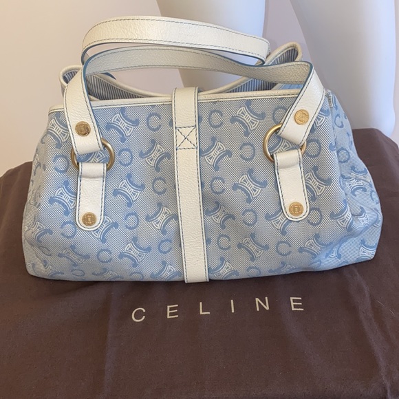 Authentic CELINE Bag Tote Denim Vintage EXCL.! - Picture 6 of 16